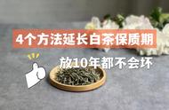 白茶保存不再困扰，4个简单方法让你的茶放10年不变质